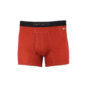 Carhartt Men's Force Grid 5" Boxer Briefs Fired Brick Medium