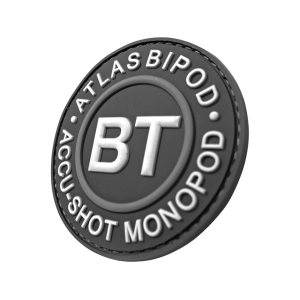 BT Industries Atlas Accu-Shot Logo PVC Morale Patch Gray