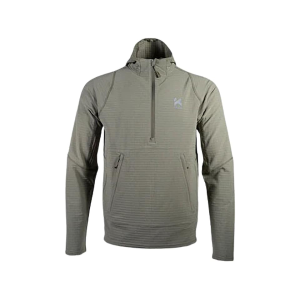 Kifaru Men's Roam Crosslayer Quarter Zip Hoodie Steppe XL