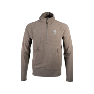 Kifaru Men's Roam Crosslayer Quarter Zip Hoodie Wallow Large