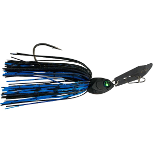 6th Sense Fixed Jigsaw Bladed Jig Black N Blue 3/8 oz