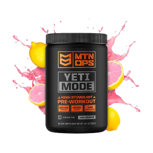 MTN OPS Yeti Mode Pre Workout Pink Lemonade 30 Servings