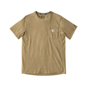 Carhartt Men's Force Relaxed Fit Short Sleeve Crew Neck T Shirt Sandstone Heather 4XL