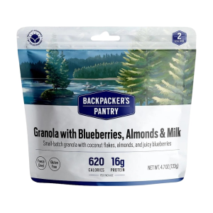 Backpacker's Pantry Granola with Blueberries, Almonds, Milk Freeze Dried Food
