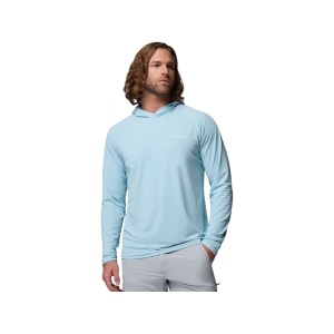 Columbia Men's PFG Solar Stream II Hoodie Marine Light Large