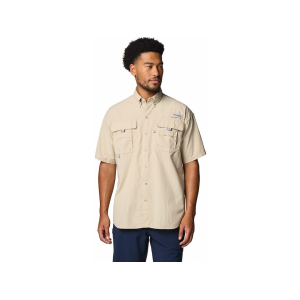 Columbia Men's Bahama II Short Sleeve Shirt Fossil 2XL