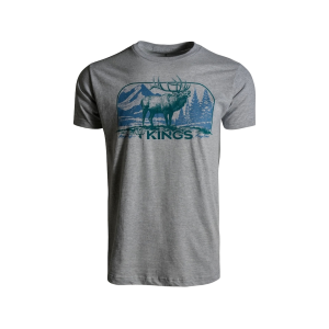 Kings Camo Men's Herd Bull Short Sleeve Crew Neck T Shirt Heather Gray 2XL