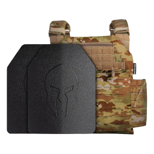 Spartan Armor Achilles Plate Carrier With Elaphros Gen 2 Lightweight Level III Composite Ballistic Plates Multicam