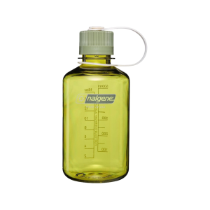 Nalgene Narrow Mouth 16oz Water Bottle Endive Oil W/ Green Cap