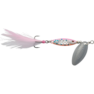 Berkley Dough Rider Minnow Inline Spinner 3/8oz Metallic Pink Silver