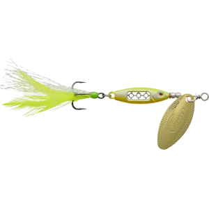 Berkley Dough Rider Minnow Inline Spinner 1/16oz Lime Chartreuse Gold