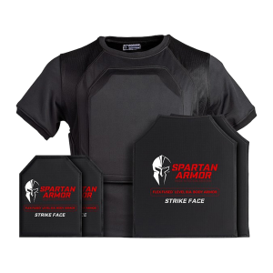 Spartan Armor Executive Flex Fused Core Protection Package Body Armor Level IIIA 2XL Black