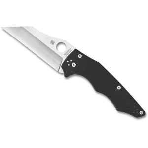 Spyderco YoJumbo Pocket Knife 4" Wharncliffe CPM S30V Satin Blade G-10 Handle Black