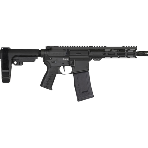 CMMG Banshee Mk4 300 AAC Black Pistol Braceout (7.62x35mm) Pistol 8" Threaded Barrel 30+1 Round Armor Black Pistol Brace