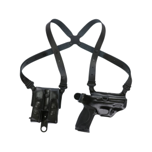 Galco Miami Classic Shoulder Holster Right Hand Glock 42, Sig Sauer P365, P365X, P365XL, P365XL Spectre Comp Leather Black