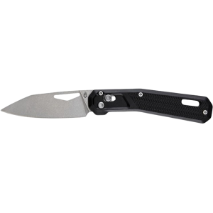 Gerber Vista Pocket Knife 3.24" Clip Point 440A Stonewashed Blade Glass Filled Nylon Handle Black