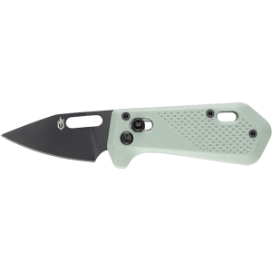 Gerber Nectar Pocket Knife 2.5" Clip Point 440A Black Blade Glass Filled Nylon Handle Mint Green