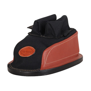 Edgewood Minigater Rear Shooting Rest Bag Tall with Regular Ears 3/8" Width Leather and Nylon Black Unfilled