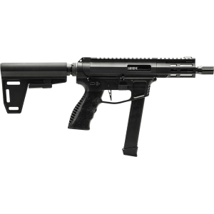 GForce Arms Jawbone 9mm Luger Pistol 5" Threaded Barrel 33+1 Round Black Pistol Brace Stock