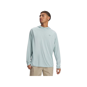 Under Armour Men's Fish Elite Hoodie Enamel Blue/Clay Green Medium