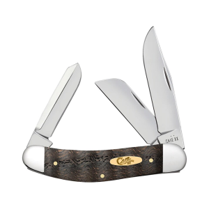 Case Sowbelly Pocket Knife 2.72" Clip Point, Sheepfoot, Spey Tru-Sharp Polished Blade Oak Handle Black