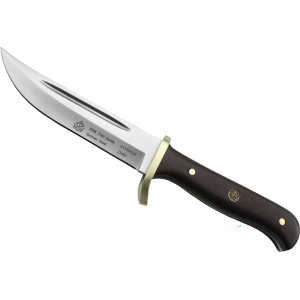 PUMA SGB Trail Guide Fixed Blade Knife 4.7" Drop Point DIN 1.4116 Satin Blade Jacaranda Wood Handle Brown