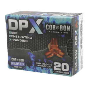 Cor-Bon DPX 10mm Auto Ammo 155 Grain Solid Hollow Point Lead Free Box of 20