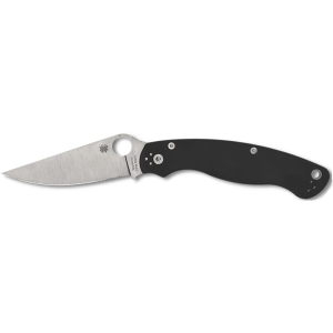 Spyderco Military 2 Pocket Knife 4" Drop Point CPM S30V Satin Blade G10 Handle Black