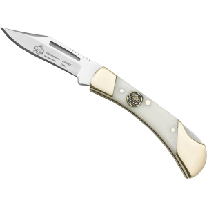 PUMA SGB Gentleman Pocket Knife 2.3" Clip Point DIN 1.4116 Satin Blade Bone Handle White