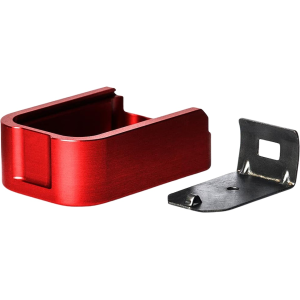 Mec-Gar Plus-2 Set Magazine Floor Plate for Metal Floorplate Mags Anodized Red