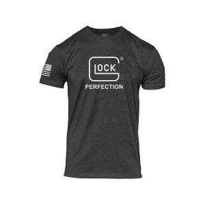 Glock Men's Perfection Short Sleeve Crew Neck T Shirt Black Medium