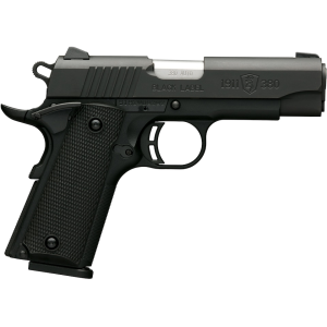 Browning 1911-380 Black Label 380 ACP Pistol 3.625" Barrel 8+1 Round Matte Black Slide Black Grip Matte Black Frame