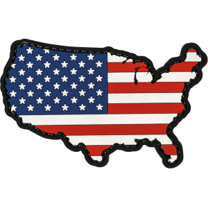 Voodoo Tactical United States PVC Morale Patch Red, White, and Blue
