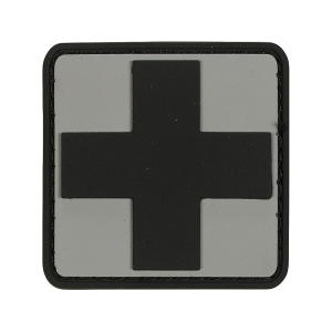 Voodoo Tactical First Aid Symbol PVC Morale Patch Gray