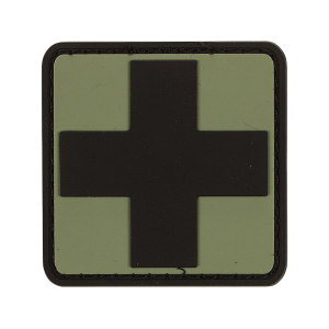 Voodoo Tactical First Aid Symbol PVC Morale Patch OD Green