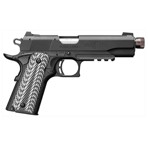 Browning 1911-22 A1 Compact 22LR Pistol 4.25" Threaded Barrel 10+1 Round Black Slide Gray Grip Black Frame