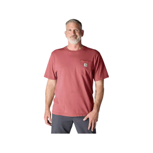 Carhartt Men's K87 Loose Fit Heavyweight Short Sleeve Crew Neck T Shirt Light Amber Large Tall
