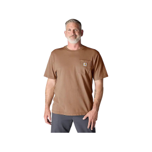 Carhartt Men's K87 Loose Fit Heavyweight Short Sleeve Crew Neck T Shirt Italian Clay XL Tall