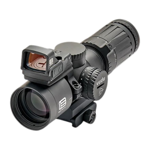 EOTech Vudu Ultra-Short Rifle Scope 34mm Tube 4-12x 36mm Illuminated MD5 Reticle Matte Black with EFLX Red Dot Ring Kit
