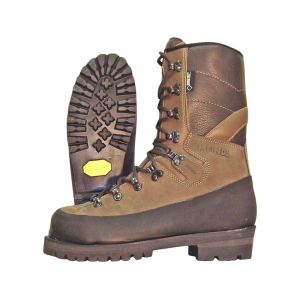 Meindl Eureka Steel Toe Lineman 10" Work Boots Leather Brown Men's 8.5 D