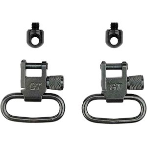 GrovTec Sling Swivel Set Remington Nylon 22 Drill and Tap Sling Swivel Studs 1" Locking Swivels Steel Black