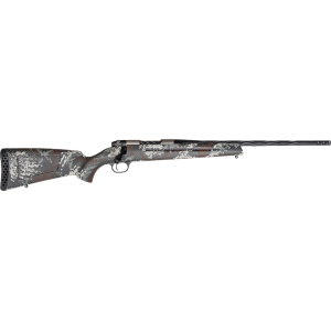 Weatherby Mark V Capra Bolt Action Rifle 240 Weatherby Magnum 21" Fluted Blued Threaded Barrel Stainless Frame Gray Camo Field Stock