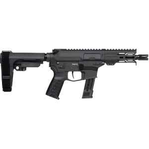 CMMG Banshee Mk17 9mm Luger Pistol 5" Threaded Barrel 21+1 Round Armor Black Pistol Brace