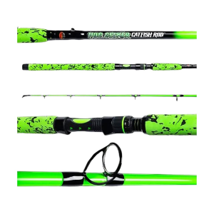 Whisker Seeker Tackle Hog Seeker 7'6" Spinning Rod Med Hvy Toxic Green 1pc