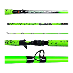 Whisker Seeker Tackle Hog Seeker 7'6" Casting Rod Med Hvy Toxic Green 2pc