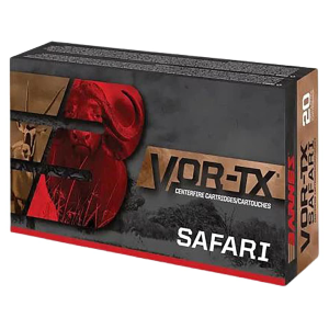 Barnes VOR-TX Safari 470 Nitro Express Ammo 500 Grain Barnes Triple-Shock X Solid Hollow Point Lead Free Box of 20