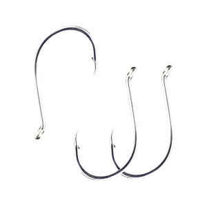 Whisker Seeker Tackle Carbon Super J Hook #10/0 Black Nickel 3PK