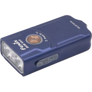 Fenix E03R V2.0 Keychain Rechargeable Flashlight Blue