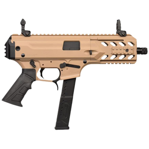 Gforce Celik Arms BLADE6 9mm Luger Pistol 6" Threaded Barrel 33+1 Round Flat Dark Earth Slide Black Grip Flat Dark Earth Frame