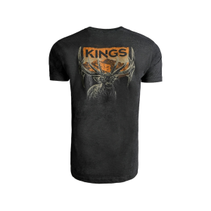 Kings Camo Men's King Of The Mountain Short Sleeve Crew Neck T Shirt Heather Graphite 2XL